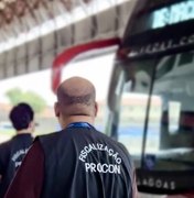 Procon fiscaliza empresas de ônibus interestaduais na Rodoviária de Maceió