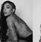 Irmã de Gabigol posa de topless e calcinha em ensaio sensual