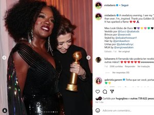 Viola Davis homenageia Fernanda Torres em postagem no Instagram