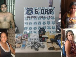 Operação prende quatro pessoas por tráfico e apreende cerca de R$ 7 mil