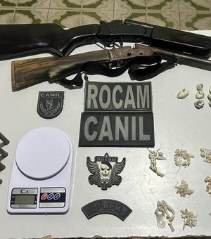Polícia Militar frustra ação criminosa e apreende armas e drogas em Porto Real do Colégio