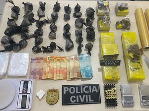 Jovem é preso por tráfico de drogas e posse ilegal de munição em São Miguel dos Campos