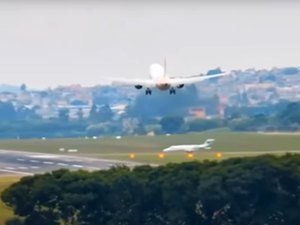 [Vídeo] Avião da Gol arremete após jatinho se aproximar da pista do aeroporto em Guarulhos sem autorização
