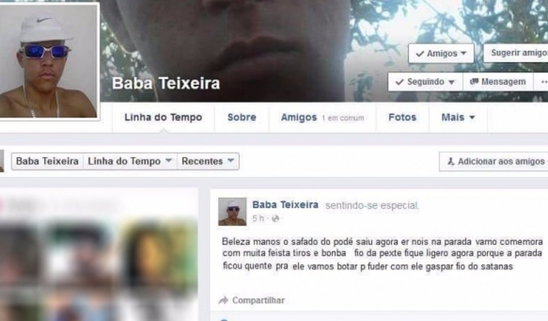 Internauta comemora saída de secretário de segurança