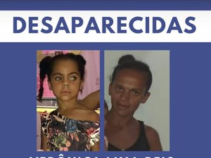 Mãe e filha que moram em Piaçabuçu estão desaparecidas há uma semana