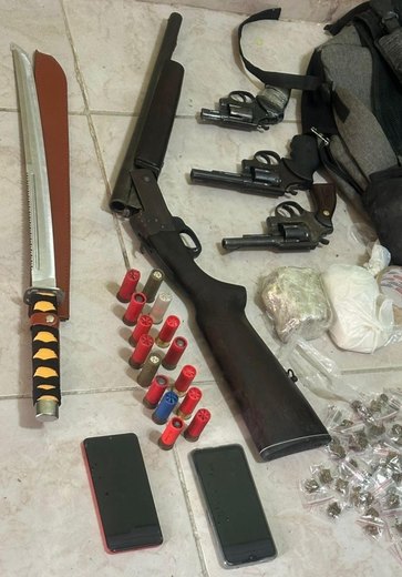 Operação conjunta prende trio e apreende quatro armas em Girau do Ponciano