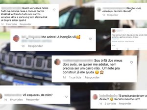 Prefeito que presenteou 15 netos com carros de luxo vira meme na web: 'Me adota, vô'