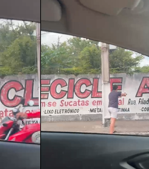[Vídeo] Policial à paisana aborda homem e assusta pedestres e motoristas em Arapiraca