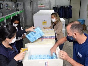 Alagoas recebe 100.950 doses de vacinas contra Covid-19