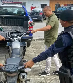 Moto roubada é recuperada em São Miguel dos Campos após ação integrada entre a Guarda Municipal e SMTT