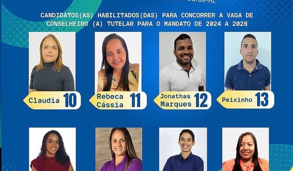Confira lista de candidatos habilitados à Eleição do Conselho Tutelar em Porto de Pedras