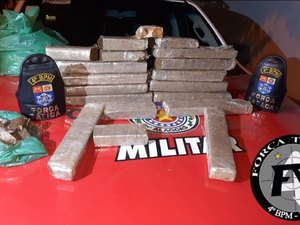 PM apreende 13kg de maconha no Barro Duro