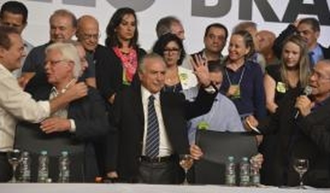 Michel Temer é reeleito presidente do PMDB