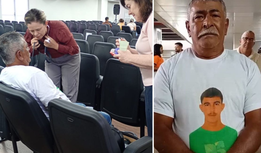 Pai de Davi passa mal durante julgamento e sessão é interrompida