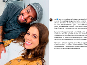 Tati Machado fala pela primeira vez sobre perda gestacional: ‘Jamais serei a mesma’
