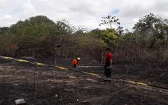 Incêndio atinge vegetação na Santa Amélia