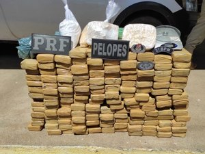 Pelopes do 3º BPM e PRF apreendem cerca de 100 Kg de drogas em Arapiraca e São Sebastião