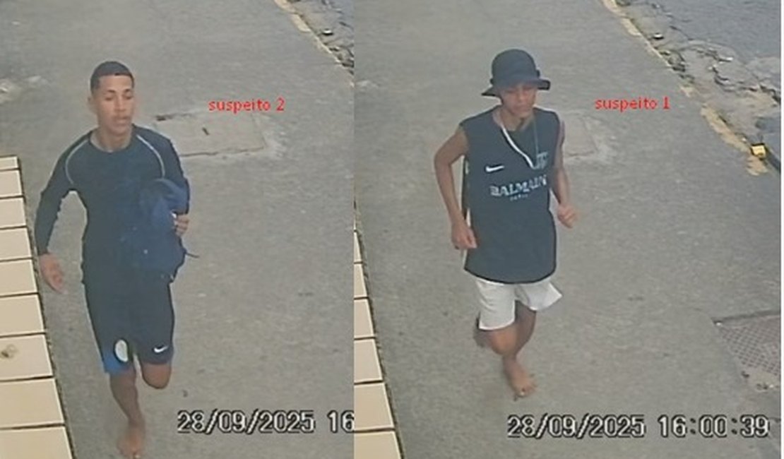 Imagens de suspeitos de assassinato na Praia de Pajuçara são divulgadas; um menor foi detido