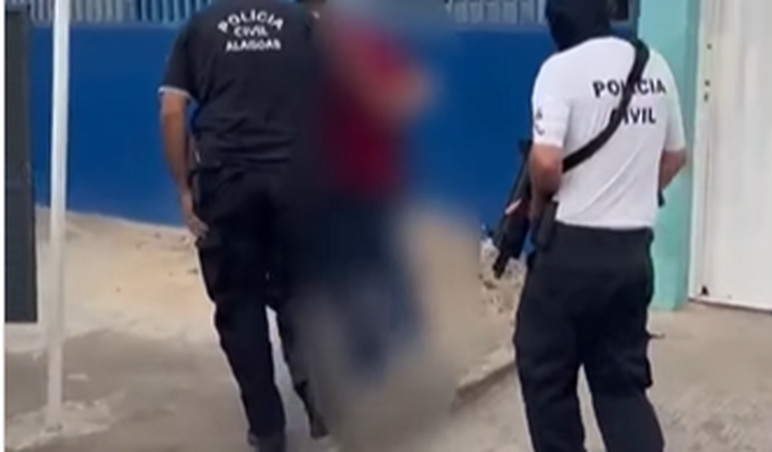 [Vídeo] Suspeito de homicídio em Arapiraca é preso pela Polícia Civil