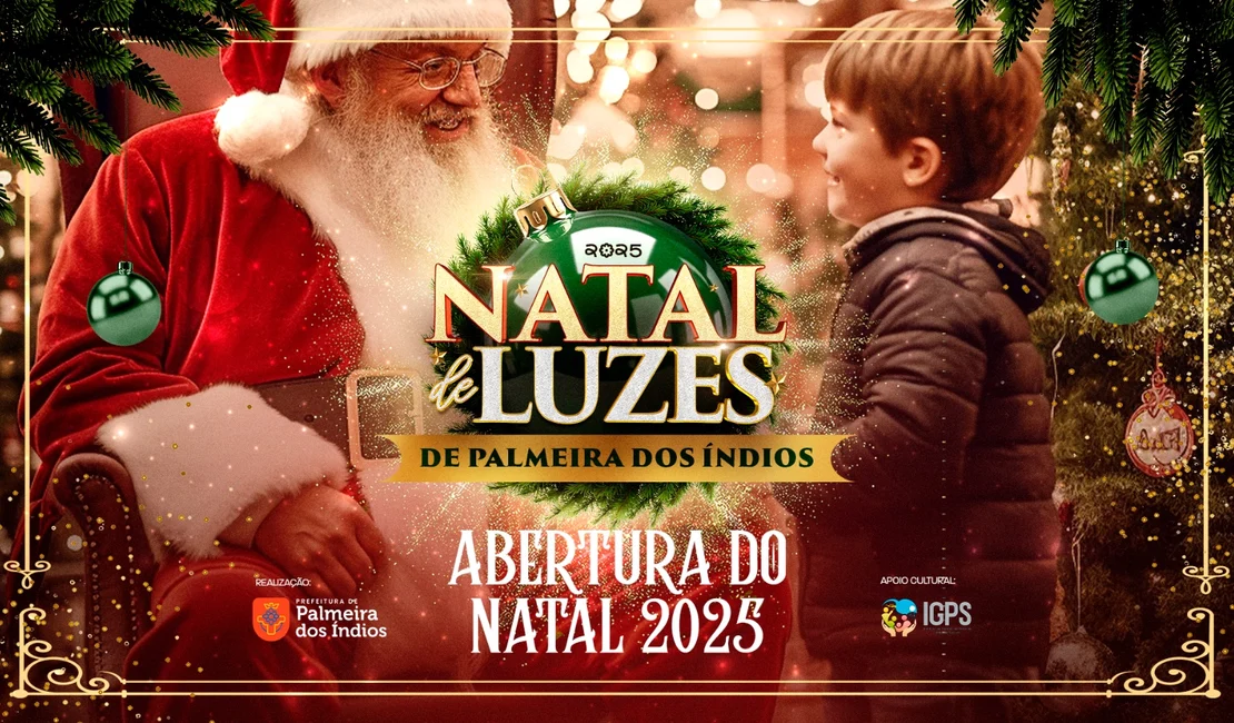 Parada Natalina dará início ao Natal de Luzes de Palmeira dos Índios nesta sexta (5)
