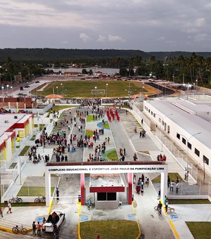 Marechal inaugura 1ª etapa do maior complexo educacional e esportivo de Alagoas