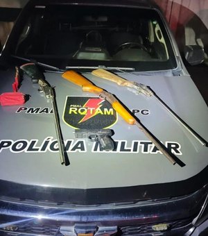 Polícia descobre fábrica clandestina de armas e apreende espingardas no Pilar