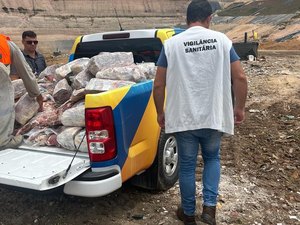 Vigilância apreende 1 tonelada de carne vencida em supermercado na Serraria
