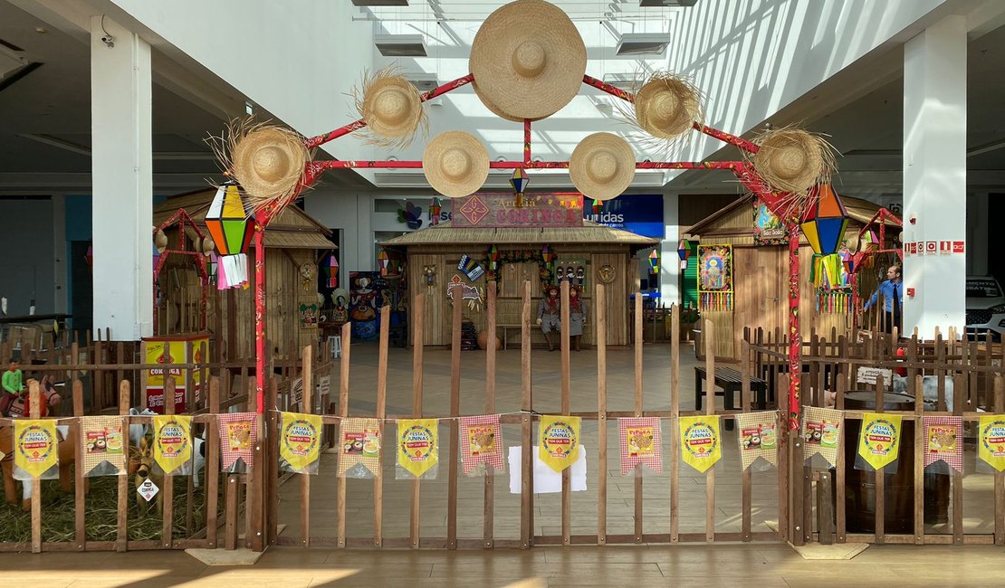Arapiraca Garden Shopping e Grupo Coringa inauguram palhoção junino