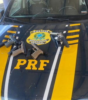 Homem é preso pela PRF por porte ilegal de arma de fogo na BR-423 em Canapi