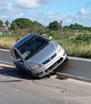 Mulher fica ferida após sofrer acidente de trânsito na AL-115, em Igaci