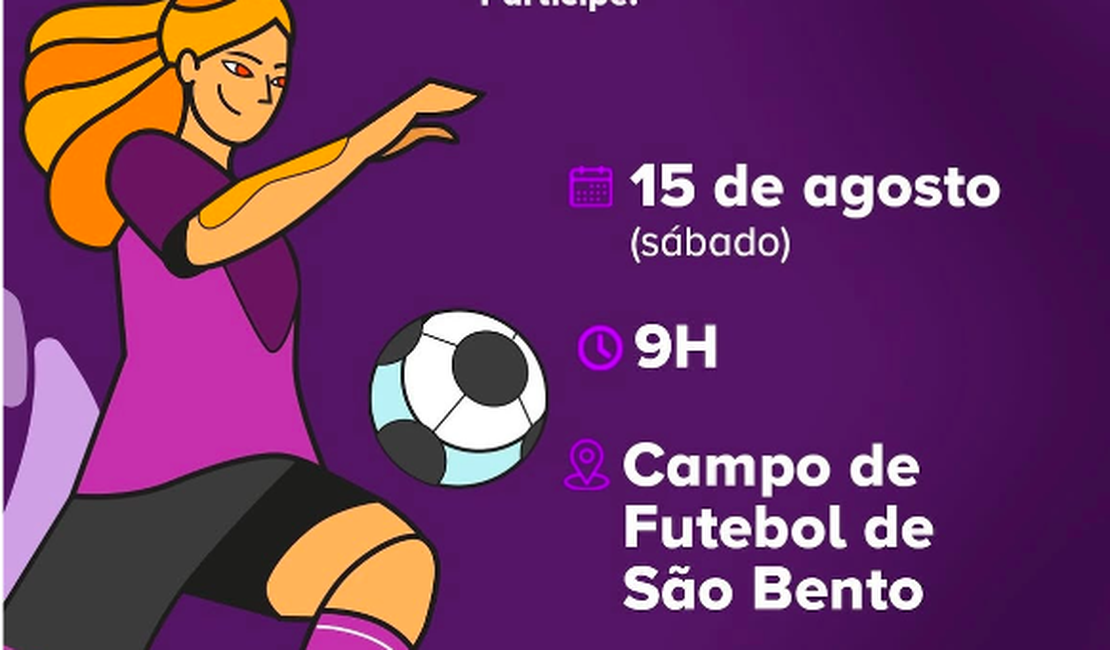 Agosto Lilás leva campanha contra violência às mulheres para campo de futebol