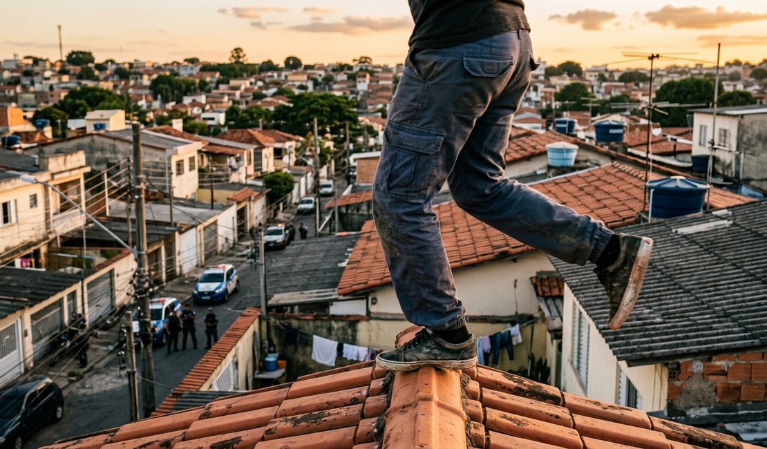 Suspeito de homicídios pula telhados, mas é preso com drogas em Arapiraca