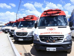 Seis ambulâncias são entregues e renovação da frota do Samu é concluída