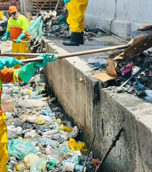 Limpeza nos canais da capital já retirou mais de 1.500 toneladas de resíduos