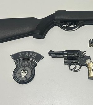 Polícia apreende armas de fogo após briga entre irmãos em Arapiraca