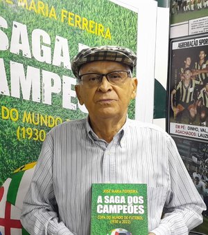 Jornalista pernambucano lança em Arapiraca livro sobre as 8 seleções campeãs mundiais