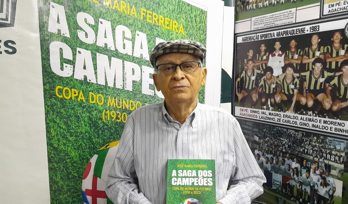 Jornalista pernambucano lança em Arapiraca livro sobre as 8 seleções campeãs mundiais