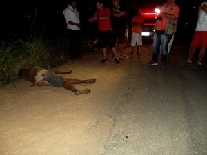 Homem morre após ser atropelado em trecho da AL-110 próximo a cidade de Taquarana