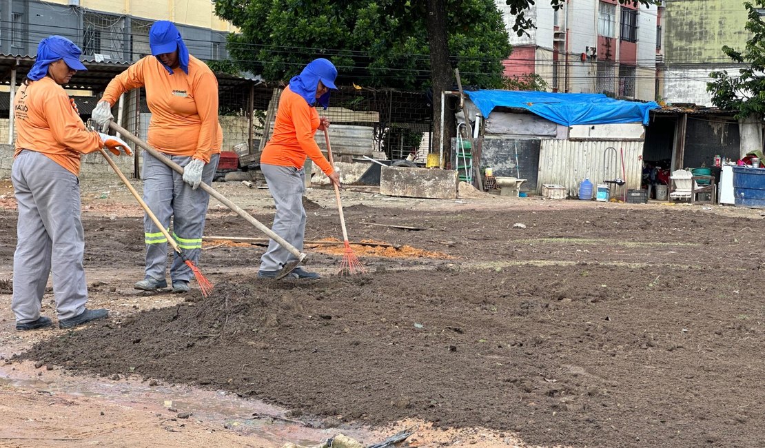 Limpeza Urbana inicia revitalização de área que era usada para descarte irregular