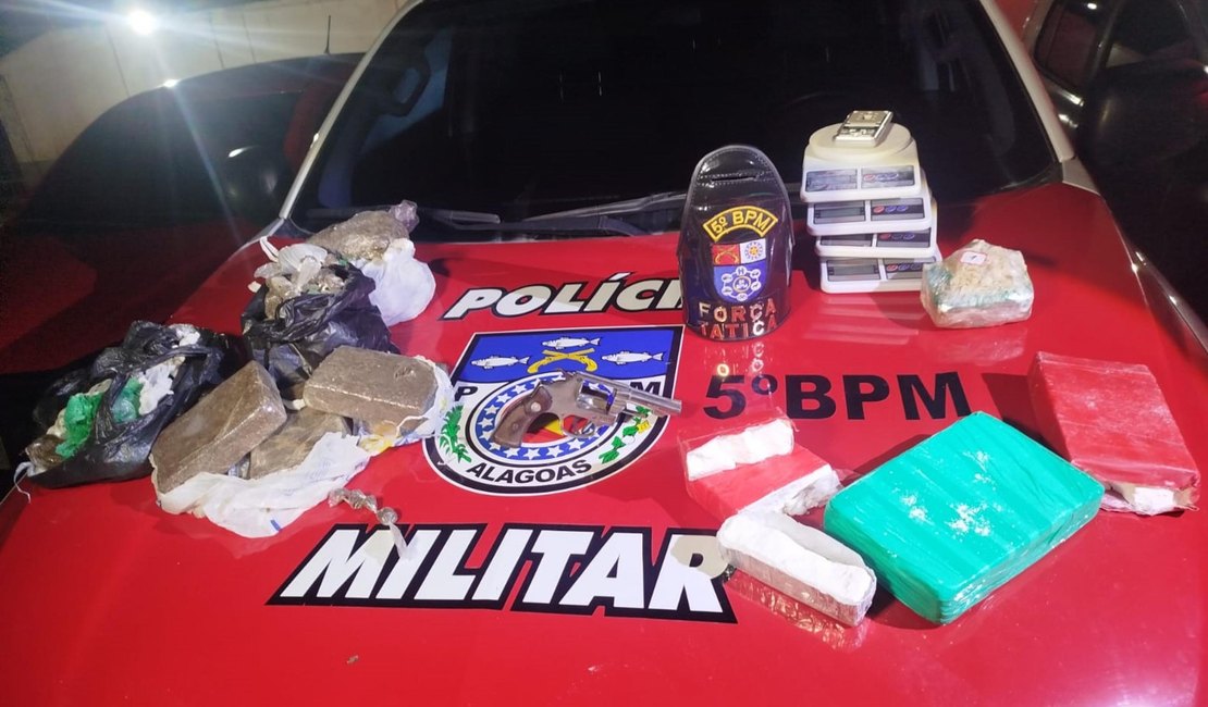 Polícia Militar apreende drogas e duas armas de fogo no Benedito Bentes