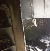 Curto circuito em eletrônico causa incêndio em apartamento