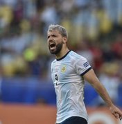 Agüero projeta duelo com o Brasil e vê melhora da Argentina