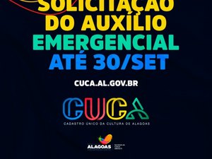 Auxílio emergencial da cultura: interessados têm até o dia 30 para se cadastrar no Cuca