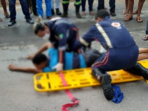 [Vídeo] Colisão deixa homem gravemente ferido em Porto Calvo