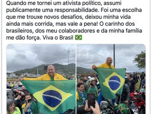 Motociata de Bolsonaro em Florianópolis reúne autoridades e personalidades