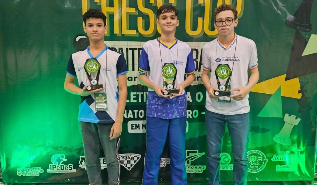 Alunos da Rede Municipal de Arapiraca conquistam vagas no Campeonato Brasileiro de Xadrez
