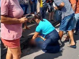 Colisão entre carro e moto deixa homem ferido em Arapiraca