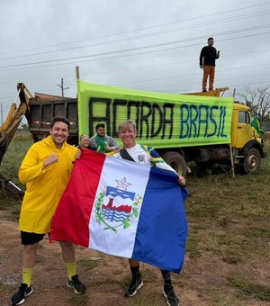 Cabo Bebeto é o único parlamentar estadual de Alagoas presente em caminhada rumo a Brasília