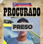 Foragido da Justiça por roubo é preso em São Miguel dos Milagres