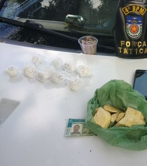 Taxista suspeito de abastecer bocas de fumo é preso com drogas dentro de veículo